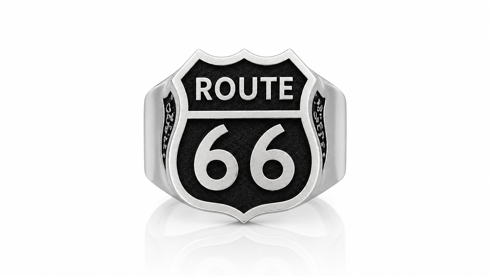 Personalized Motorcycle Club Ring-Custom Biker Signet Ring for Men